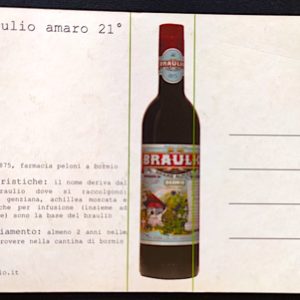 Cartão Postal 038 Itália Braulio Amaro Bebida