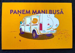 Cartão Postal 039 Letonia Veículo Carro Furgão