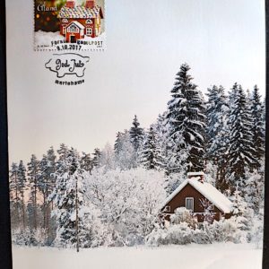 Cartão Postal 041 Finlândia Natal Aland Máximo Postal