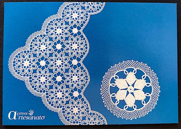 Cartão Postal 050 Portugal Açores Artesanato Bordado 1