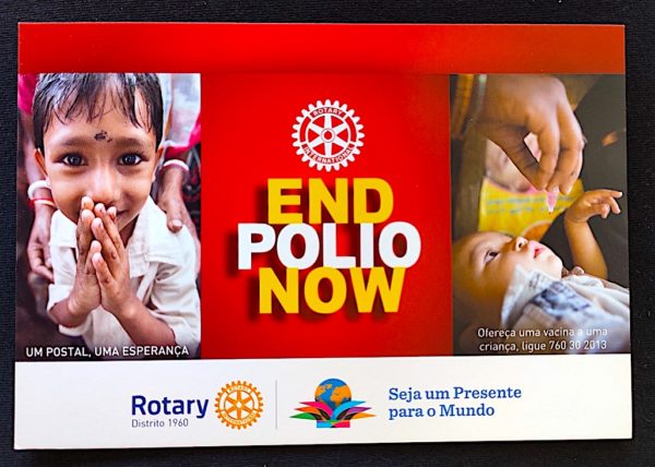 Cartão Postal 053 Portugal Combate à Pólio Rotary 1