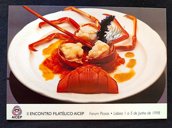 Cartão Postal 055 Portugal Encontro Filatélico AICEP Culinária 1998 1