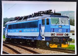 Cartão Postal 066 Xadrez República Tcheca Trem