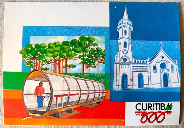 Cartão Postal Oficial dos Correios 1993 300 Anos de Curitiba 1