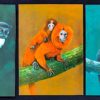 Cartão Postal Oficial dos Correios 1994 Série Preservação da Fauna Macaco 1