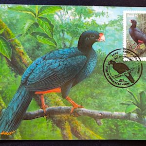 Cartão Postal Oficial dos Correios 1995 Fauna Mutum Ave