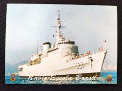 Cartão Postal Oficial dos Correios 2000 Navio Escola Brasil Militar