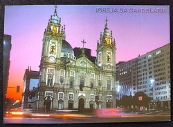 Cartão Postal Oficial dos Correios 2000 Pré-Pago Igreja da Candelária Religião