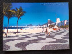 Cartão Postal Oficial dos Correios 2000 Rio de Janeiro Copacabana