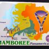 Cartão Postal Oficial dos Correios 2001 XI PanAmericano Jamboree Escotismo Mapa 1