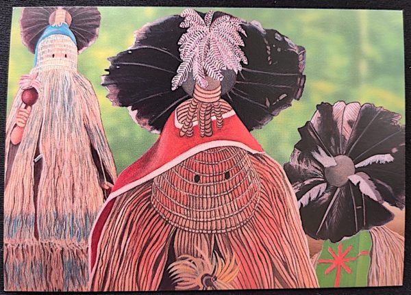 Cartão Postal Oficial dos Correios 2005 Ano do Brasil na França Arte Indígena 1
