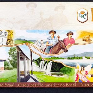 Cartão Postal Oficial dos Correios 2005 Estrada Real MG RJ e SP Cavalo Turismo