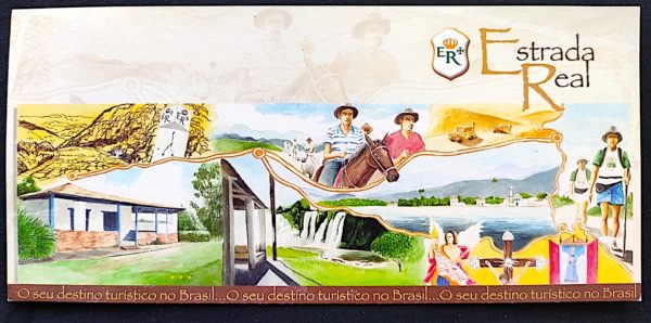 Cartão Postal Oficial dos Correios 2005 Estrada Real MG RJ e SP Cavalo Turismo 1