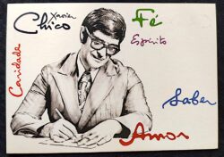 Cartao Postal Oficial dos Correios 2010 Chico Xavier Espiritismo
