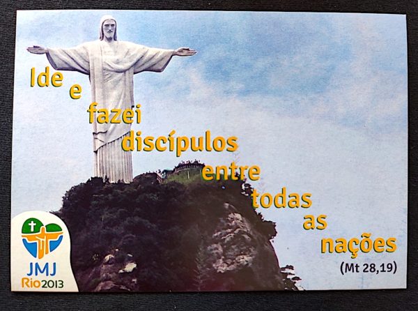 Cartão Postal Oficial dos Correios 2013 JMJ Rio Cristo Redentor 1