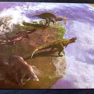 Cartão Postal Oficial dos Correios 2014 Animais Pré-Históricos do Brasil Dinossauros