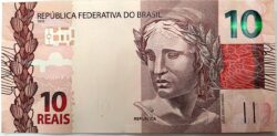 Cédula Flor de Estampa R$ 10 Reais Segunda Família HB.085.741.302 Guardia e Goldfajn