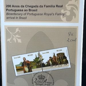 Edital 2008 01 200 Anos Família Real Portuguesa Caneta Sem Selo
