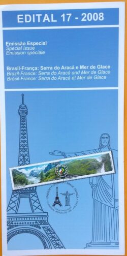 Edital 2008 17 Brasil Franca Mar de Glace Sem Selo