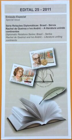 Edital 2011 25 Relações Diplomáticas Brasil Servia Raquel de Queiroz Sem Selo