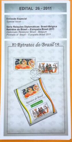 Edital 2011 26 Relações Diplomáticas Brasil Belgica Sem Selo