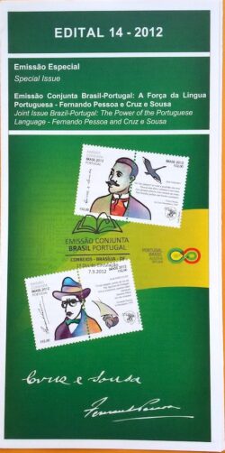 Edital 2012 14 Forca da Lingua Portuguesa Fernando Pessoa Cruz e Souza Sem Selo