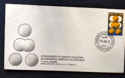 Envelope FDC 122 BNDE Banco Nacional de Desenvolvimento CPD SMA Santa Maria RS