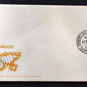 Envelope FDC 149 Dia Mundial das Telecomunicações 1978 CPD Santa Maria RS