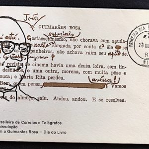 Envelope FDC 165 Dia do Livro Guimarães Rosa 1978 CBC RJ