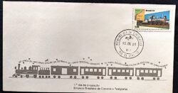 Envelope FDC 225 Estrada de Ferro Madeira Mamoré Trem 1981 CPD RJ