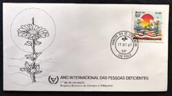 Envelope FDC 230 Ano Internacional das Pessoas Deficientes Saúde 1981 CPD SP