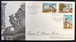 Envelope FDC 257 Turismo Barroco Mineiro Igreja Religião 1982 CBC e CPD MG