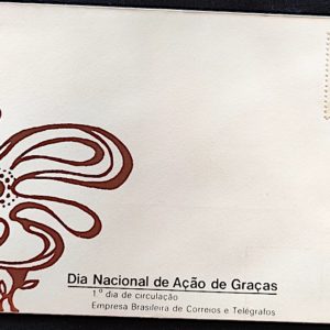 Envelope FDC 273 Dia Nacional de Ação de Graças Religião 1982 CPD MG