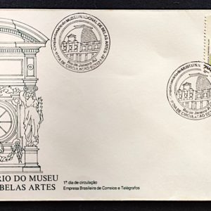 Envelope FDC 415 Museu Nacional de Belas Artes 1987 CBC RJ