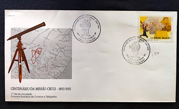 Envelope FDC 578 Missão Cruls 1982 CBC DF Brasília