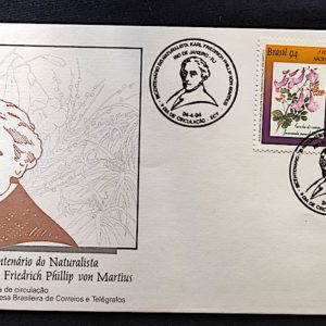 Envelope FDC 614 Preservação da Flora Karl Martius 1994 CBC RJ