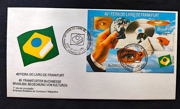 Envelope FDC 617 Feira de Frankfurt 1994 CBC Alemanha
