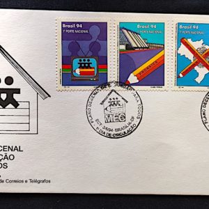 Envelope FDC 618 Educação para Todos 1994 CBC DF BSB Brasília