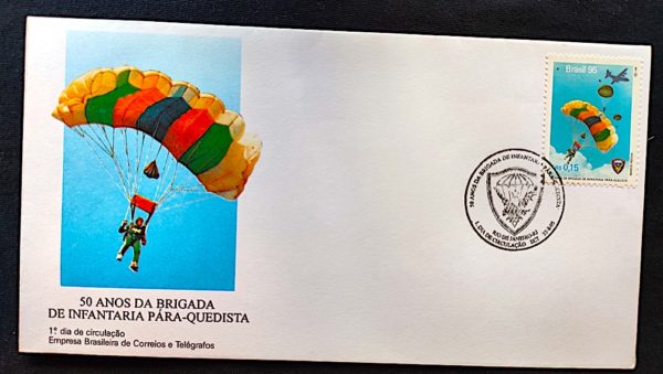 Envelope FDC 652 Infantaria Paraquedista CBC RJ