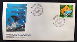 Envelope FDC 677 Américas Telecom 1996 CBC RJ
