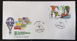 Envelope FDC 701 Selo C 2361 Jamboree Escotismo Foz do Iguaçu 2001 CBC PR
