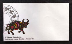 Envelope FDC 721 Calendário Lunar Chinês Ano do Boi 2009