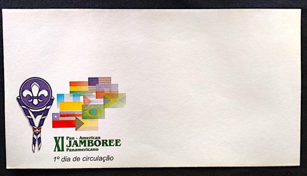 Envelope FDC 721 XI Pan American Jamboree Bandeiras 2001