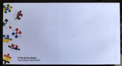 Envelope FDC 726 2011 Relacoes Diplomaticas Belgica Servia Paraguai Ucrania Catar