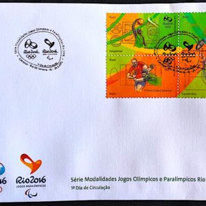 Envelope FDC Selos da 1a Emissao Olimpiadas Rio 2016