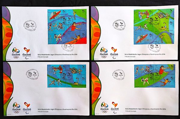 Envelope FDC 999 Selos da 2a Emissão Olimpíadas Rio 2016 1