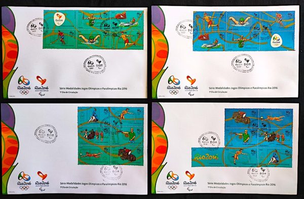 Envelope FDC 999 Selos da 3a Emissão Olimpíadas Rio 2016 1