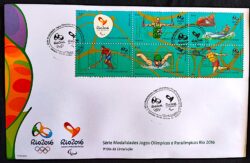 Envelope FDC Selos da 3a Emissao Olimpiadas Rio 2016
