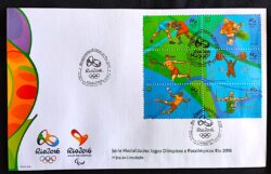 Envelope FDC Selos da 4a Emissao Olimpiadas Rio 2016