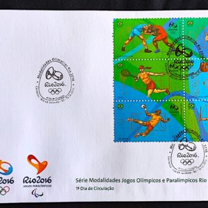 Envelope FDC Selos da 4a Emissao Olimpiadas Rio 2016
